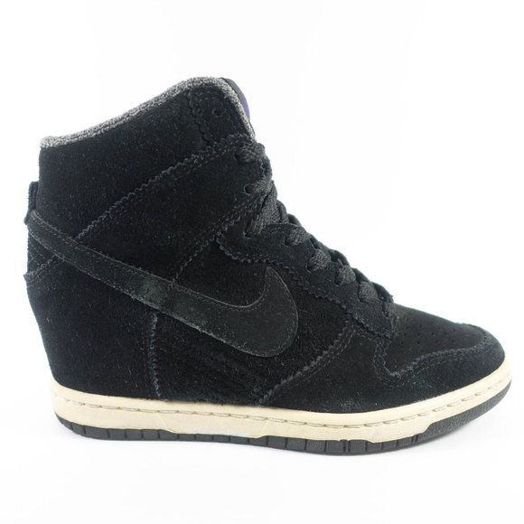 Nike Dunk Sky Hi Hidden Wedge Leather Sneakers - Women's Size 7 - Picture 4 of 9